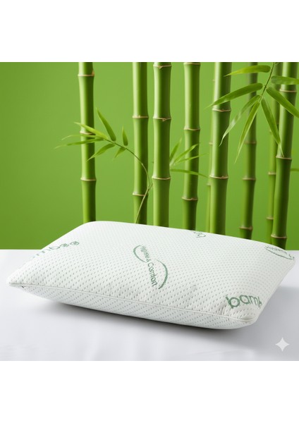 Bamboo Yastık 50X70 Visco Bambu Yastık 3 Adet Çift Kişilik Ortopedik Yastık 1200 gr fırsatları