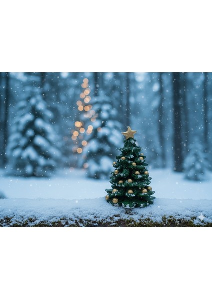 Kırmızı Ev Tütsülük, Noel Baba Mumluk ve Çam Ağacı Dekor Seti modelleri