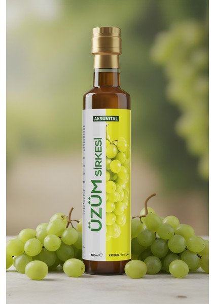 Üzüm Sirkesi 500 ml - Katkısız, Doğal Fermantason