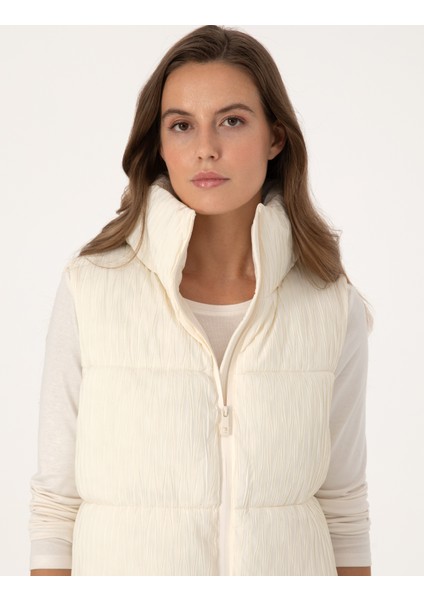 Kadın Ekru Regular Fit Yelek 50308957-VR019 fiyatları