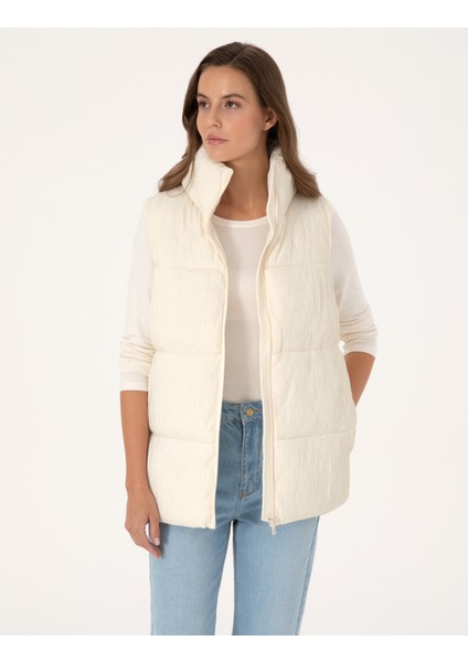 Kadın Ekru Regular Fit Yelek 50308957-VR019 modelleri