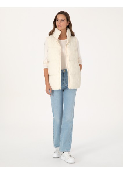 Kadın Ekru Regular Fit Yelek 50308957-VR019 fırsatları