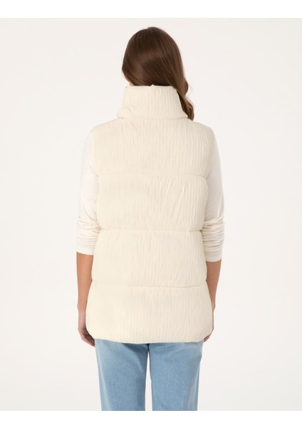Kadın Ekru Regular Fit Yelek 50308957-VR019 indirimleri