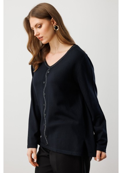 65396 Onteks Kazakönü Taşlı Düğmeli Uzun Kol fiyatları