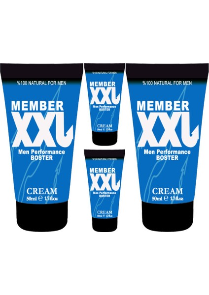 Xxlcream 50 ml 4 Adet Erkeklere Özel Boy Çap Şekillik & Krem
