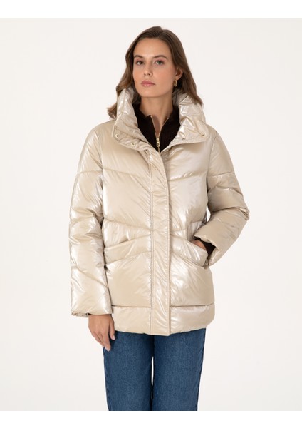 Kadın Bej Comfort Fit Mont 50308990-VR011