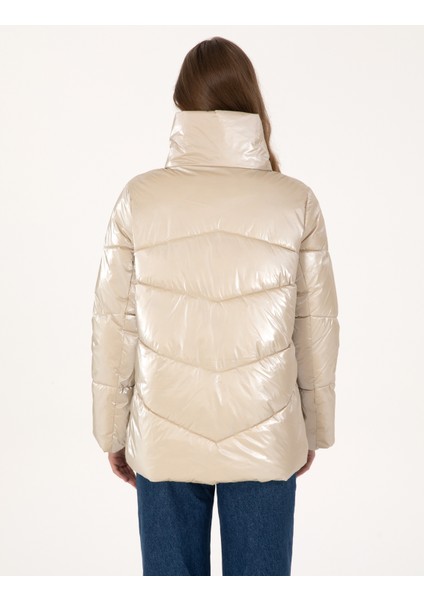 Kadın Bej Comfort Fit Mont 50308990-VR011