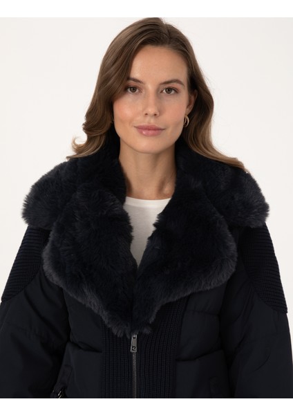 Kadın Lacivert Comfort Fit Mont 50308949-VR033 fiyatları