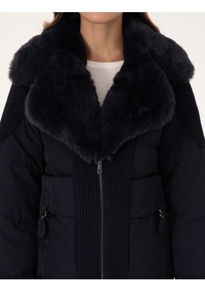 Kadın Lacivert Comfort Fit Mont 50308949-VR033