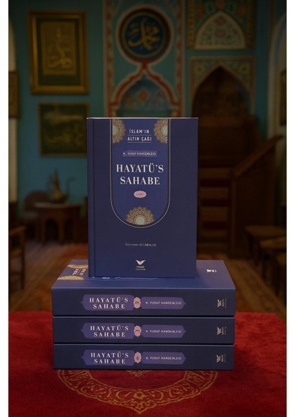 Hayatüs Sahabe 4 Cilt Takım M.yusuf Kandehlevi Kutulu Özel Baskı Sahabelerin Hayatı Islamın Altın Ç