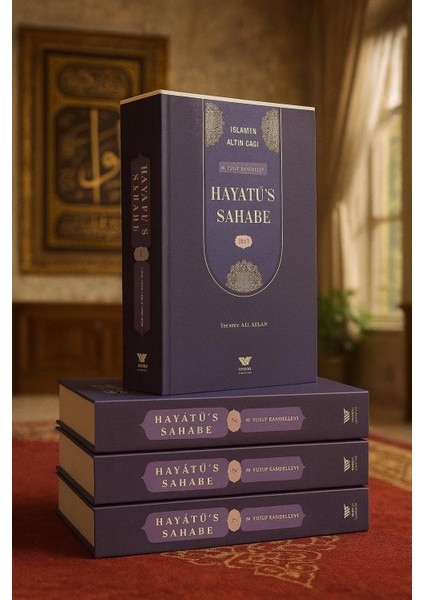 Hayatüs Sahabe 4 Cilt Takım M.yusuf Kandehlevi Kutulu Özel Baskı Sahabelerin Hayatı Islamın Altın Ç modelleri