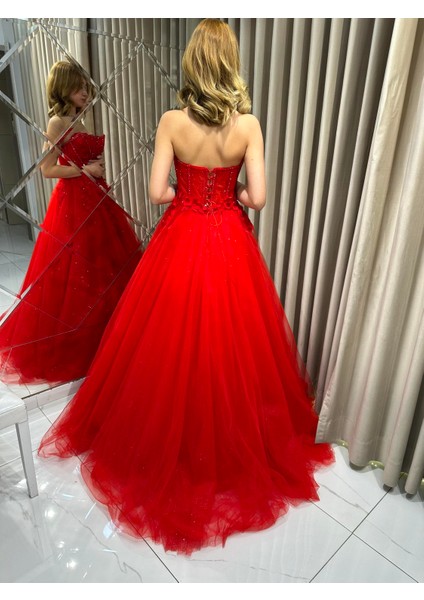 Kırmızı Üç Boyutlu Işlemeli Nişanlık 1000 indirimleri