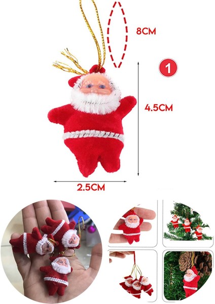 Renkli 18 Parça Yılbaşı Top Süsleri ve Mini Hediye Paketi Seti modelleri