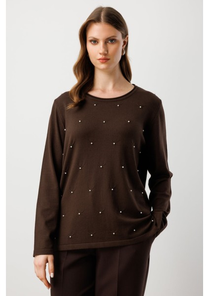 65371 Onteks Kazak Incili Sıfır Yaka