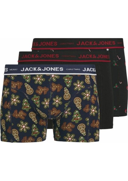 Jack Jones Gıngerbread 3 Lü Paket Erkek Boxer 12285149