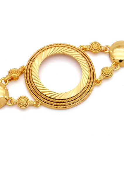altın kaplama desenli yarım çerçeveli bileklik blk-1190 fiyatları