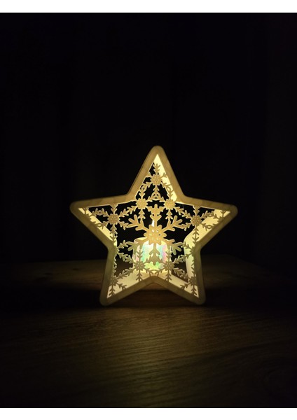 Yıldızlı Yılbaşı Mumluğu Çift Set, Beyaz, Sıcak Atmosfer Için. fırsatları