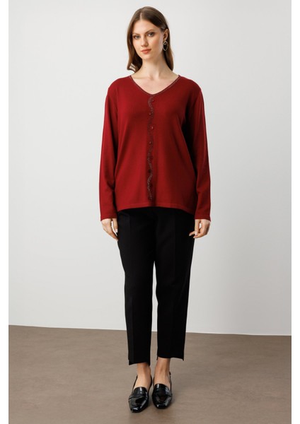 65396 Onteks Kazakönü Taşlı Düğmeli Uzun Kol fırsatları