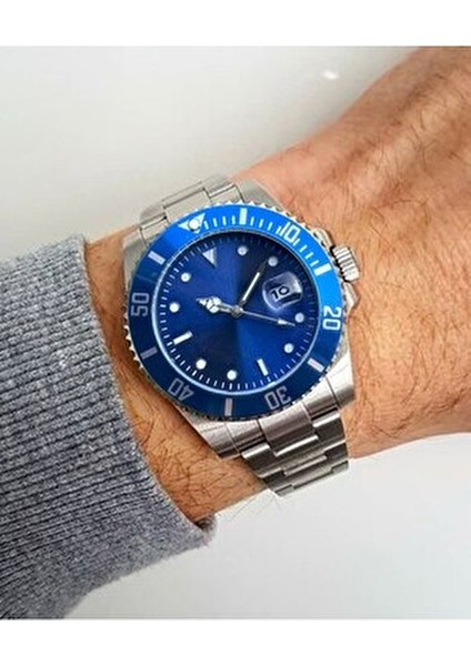 Erkek Gümüş Renk Metal Kordon Kol Saati Pilli Çalışma Tipi 1 ATM Suya Dayanıklı fırsatları