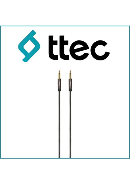 Stereo Premium Ses Kablosu, 1 M, 3.5 mm Konnektör, Siyah indirimleri