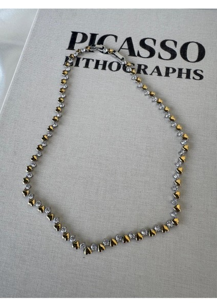 Gold Kalp ve Taş Detaylı Kolye fiyatları