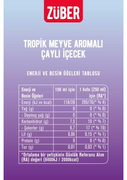 Ice Tea Tropik Meyve 250ml X 12 Adet fiyatları