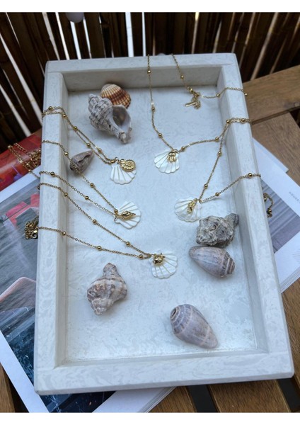 Çelik Deniz Kabuğu Figürlü Kolye fırsatları