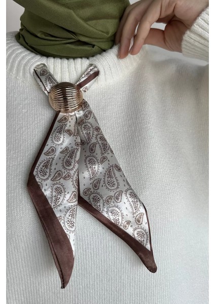 Bisiklet Yaka Fularlı Tesettür Triko Tunik P-00019203 fırsatları