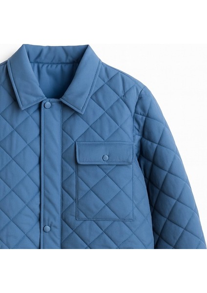 Gömlek Yaka Fermuarlı Çıtçıtlı Kapitoneli Mont fiyatları