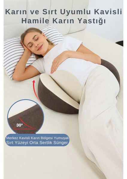 Çok Fonksiyonlu Katlanabilir,ayarlanabilir,yıkanabilir ve Sırt Destekli Hamile Yastığı