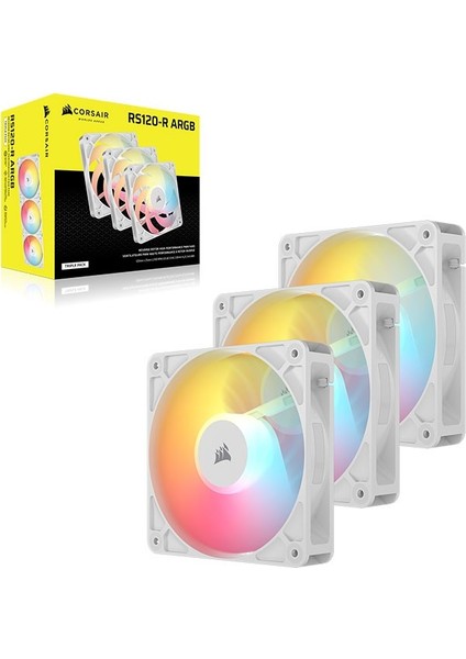 Corsaır Rs Serisi RS120 Reverse Argb Beyaz 120MM Pwm 3'lü Fan KITI-CO-9050197-WW fiyatları