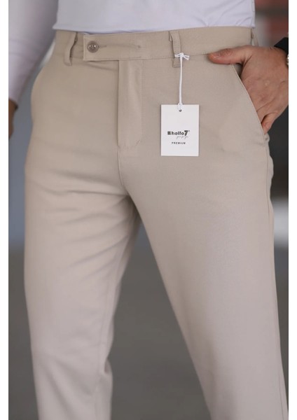 Erkek Kaliteli Likralı Italyan Kesim Her Ortama Uygun Şık ve Rahat Kısa Dilli Kumaş Pantolon fırsatları