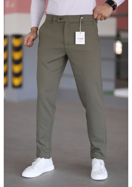 Erkek Kaliteli Likralı Italyan Kesim Her Ortama Uygun Şık ve Rahat Kısa Dilli Kumaş Pantolon