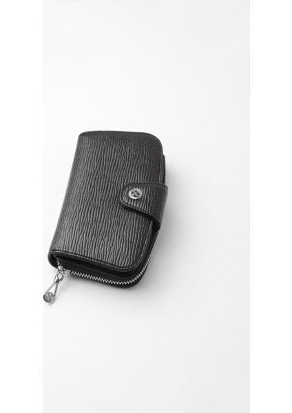 Desenli Orta Boy Kadın Cüzdan - 65306A - Siyah fiyatları