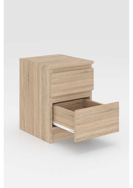 Derinkuyu 2 Çekmeceli Komodin Yatak Odası Bebek Odası Meşe indirimleri