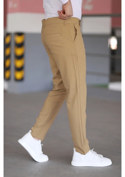 Erkek Kaliteli Likralı Italyan Kesim Her Ortama Uygun Şık ve Rahat Kısa Dilli Kumaş Pantolon fiyatları