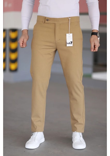 Erkek Kaliteli Likralı Italyan Kesim Her Ortama Uygun Şık ve Rahat Kısa Dilli Kumaş Pantolon fırsatları