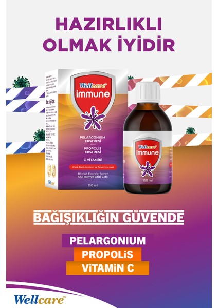 Immune Bitkisel Takviye Edici Şurup - 150 ML fiyatları