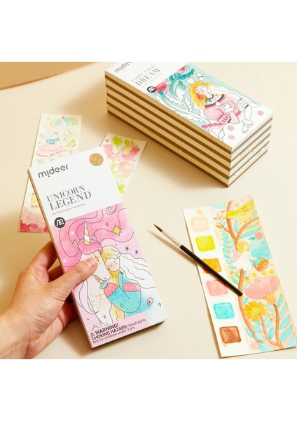 Sulu Boya Resim Seti - Unicorn Efsanesi