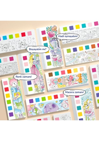 Sulu Boya Resim Seti - Unicorn Efsanesi