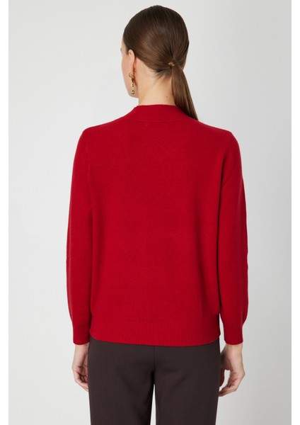 Yakası Tül Detaylı Pamuklu Triko Kazak 60342-26K indirimleri