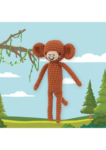 Minik Maymun Amigurumi Yapım Kiti Türkçe Klavuz ve Videolu Anlatım (Mischief) fiyatları