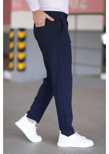 Erkek Kaliteli Likralı Italyan Kesim Her Ortama Uygun Şık ve Rahat Kısa Dilli Kumaş Pantolon modelleri