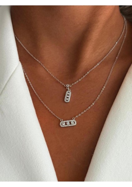 Özel Seri Ikili Görünümlü Marka Model Kolye