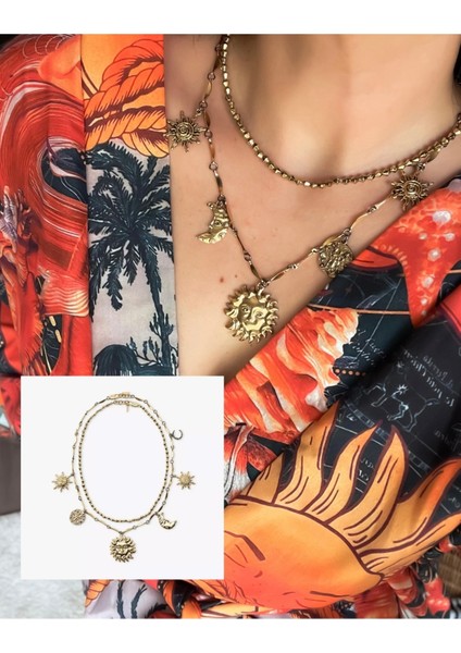 Marka 2li Güneş&ay Kolye