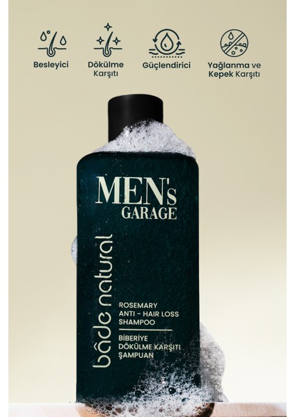Men's Garage Besleyici ve Güçlendirici Biberiye Şampuan ve Saç & Sakal Toniği fiyatları