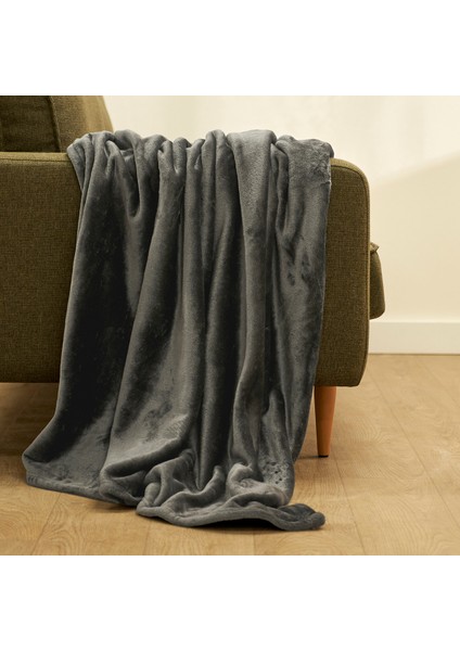Shelly Wellsoft Tv Battaniyesi Antrasit (140X190 Cm)