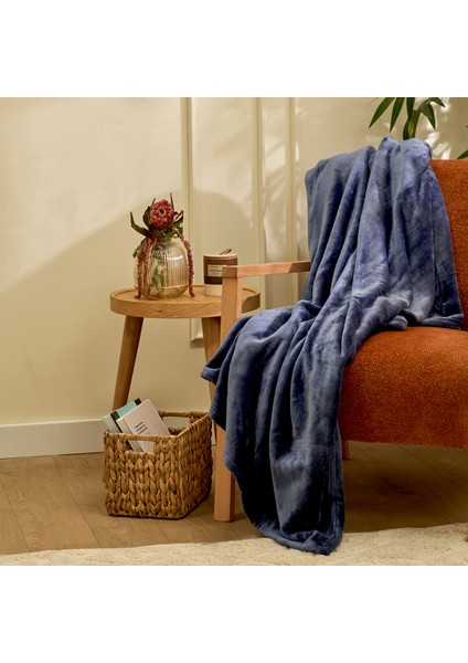 Shelly Wellsoft Tv Battaniyesi Lacivert (140X190 Cm)