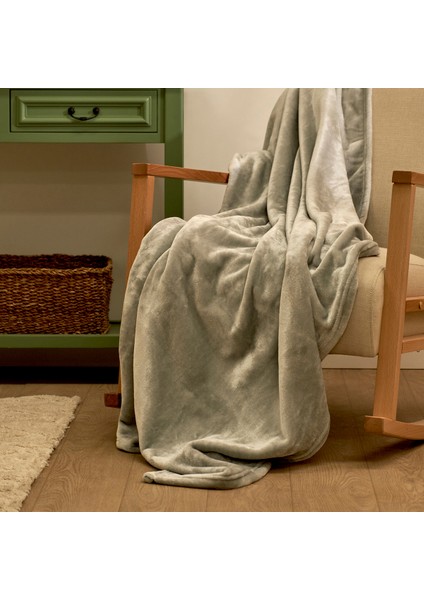 Shelly Wellsoft Tv Battaniyesi Açık Gri (140X190 Cm)