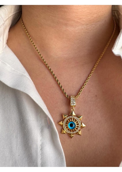 Nazar Boncuklu Yıldız Kolye modelleri